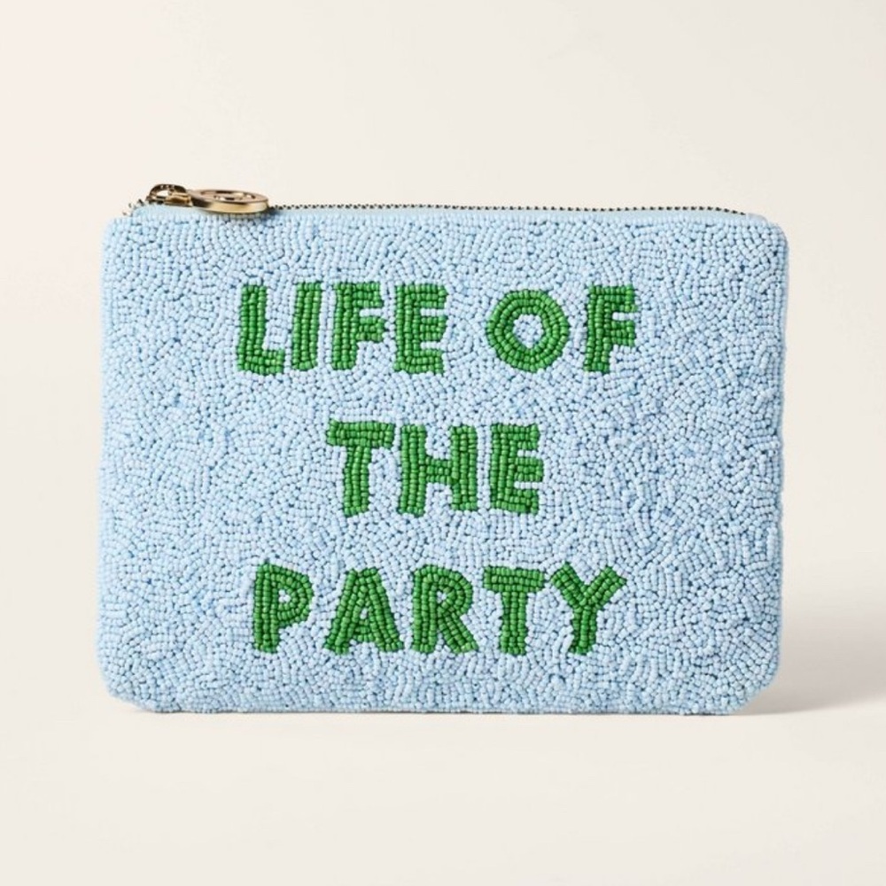 Life Of The Party Beaded Clutch - Kate Spade x Target Blue/Green *NWT*